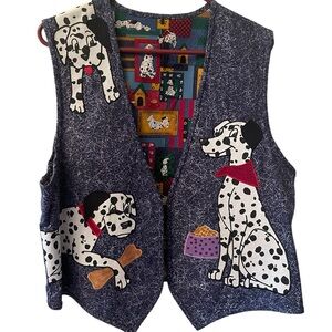 Vintage handmade Dalmations vest